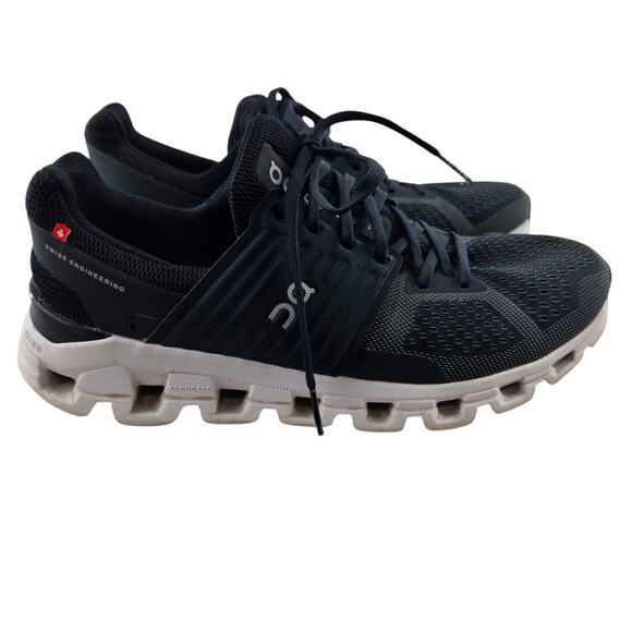 On Cloud Cloudswift Sneakers Womens 9 1/2 Black White Reflective Running Comfort - Picture 1 of 11